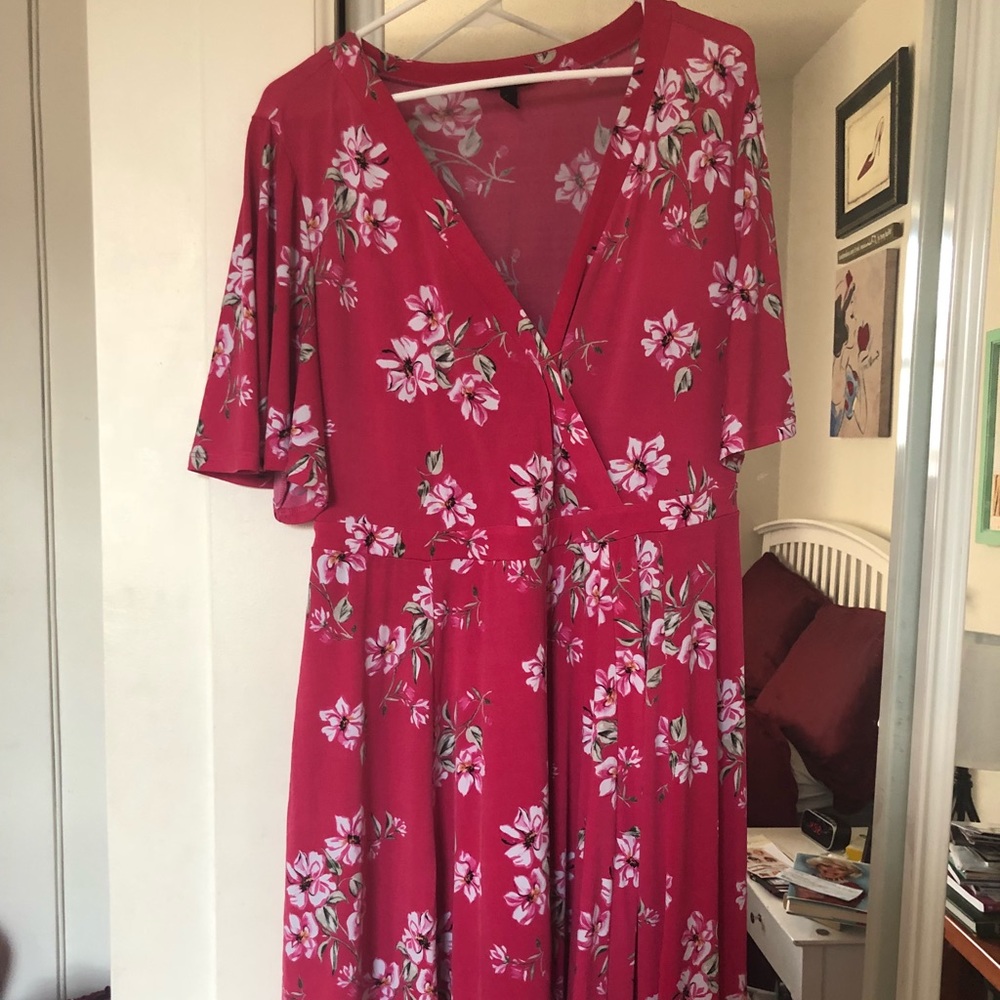 Pink Floral Dress